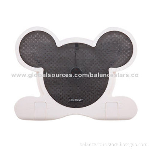 Micky-style Laptop Cooling Pad, 140mm Fan, Height Adjustable